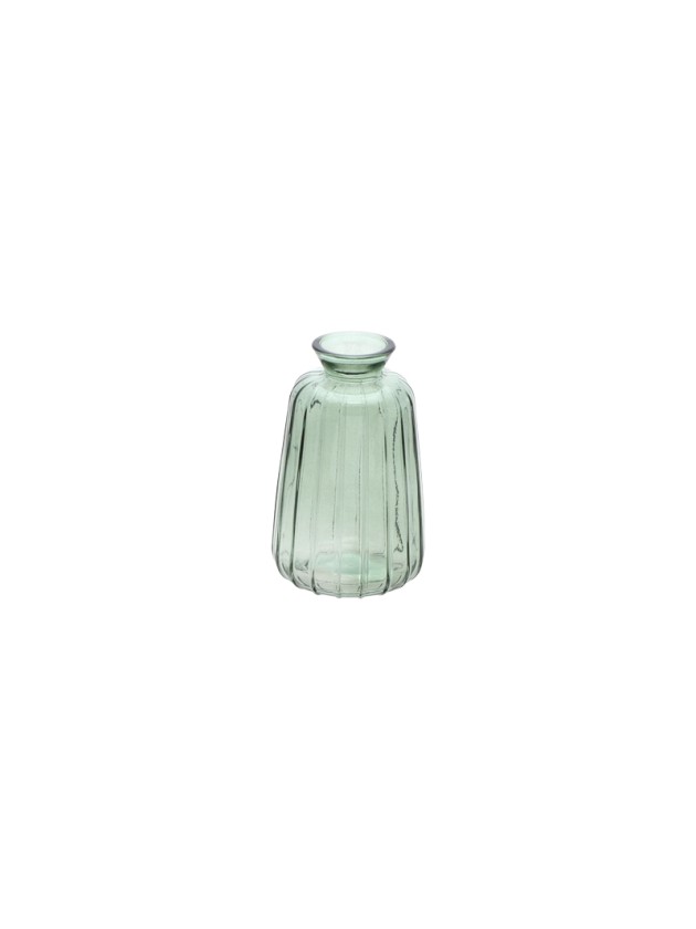 SAGE GREEN GLASS VASE VERONE DIA 7CM X 11CM