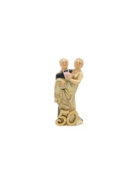 PAAR KUNSTHARZ NOCES D’OR 3.5CM X 2.4CM X 8.6CM