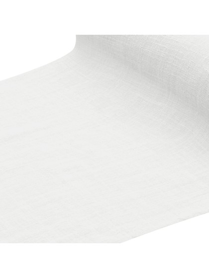 WHITE WASHED COTTON TABLECLOTH 125CM X 240CM
