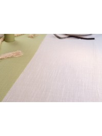 NAPPE COTON LAVE BLANC 125CM X 240CM