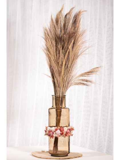 ALBA VASE 5.1L MOKA DIA 15CM X 45CM