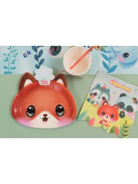 8 PLATES PLASTIC FREE FUZZY FOX BANGOBERRY © 18CM