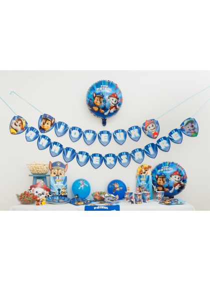 GIRLANDE HERZLICHEN GLÜCKWUNSCH PAW PATROL © 250CM X 16CM
