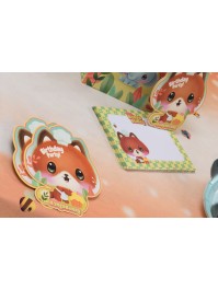 8 KARTONS EINLADUNG + UMSCHLAG BANGOBERRY © (ENG) 13.6CM X 15.5CM