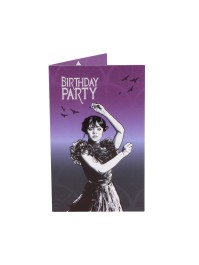8 INVITATION CARDS WEDNESDAY © (ENGLISH) 10CM X 16CM