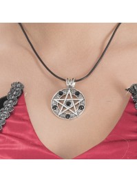 BLACK NOSFERATU NECKLACE PENDANT 5CM X 3.5CM / CHAIN 45CM