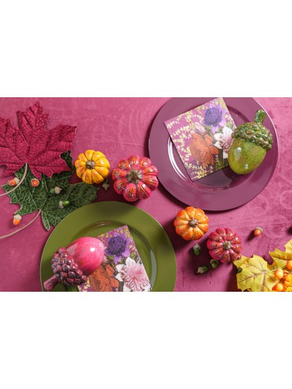 SHINY PLUM PP CHARGER PLATE DIA 33CM