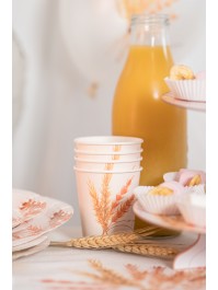 8 CUPS 250ML PLASTIC FREE UN JOUR PRECIEUX DIA 5.2CM X 8.8CM / DIA TOP 7.5CM
