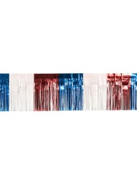 GUIRLANDE A FRANGES BRILLANTES SUPPORTER FRANCE 300CM X 30CM