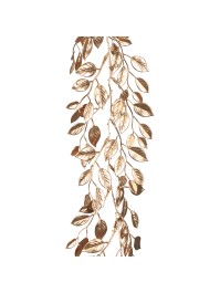 GUIRLANDE FEUILLES DE GARDENIA DOREES 20CM X 1.5M