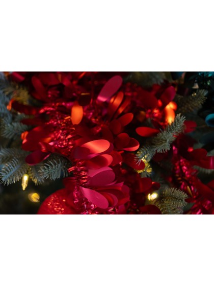 GIRLANDE WEIHNACHTEN LIBELLE ROT MATT 270 CM