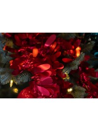GIRLANDE WEIHNACHTEN LIBELLE ROT MATT 270 CM