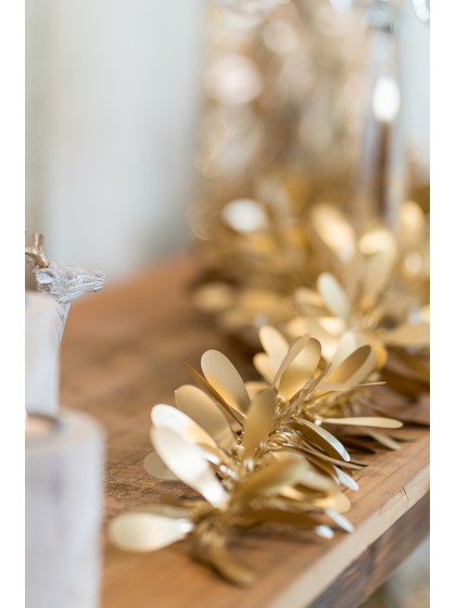 GIRLANDE WEIHNACHTEN LIBELLE GOLD MATT 270 CM