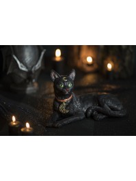 POLYRESIN BLACK CAT 31CM X 18CM X 18CM
