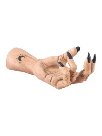POLYRESIN WITCH HAND CANDLE HOLDER 23CM X 10CM X 9.5CM