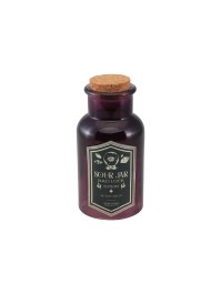 PURPLE SOUR JAR HALLOWEEN GLASS BOTTLE DIA 6.5CM X 13.5CM