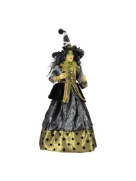 SORCIERE ROBE VERTE DEBOUT 21CM X 21CM X 62CM