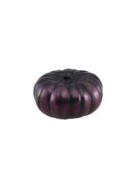 CITROUILLE POLYRESINE VIOLETTE 11.5CM X 11.5CM X 7CM