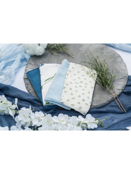 XL-TISCHLÄUFER GAZE BLAU DENIM 90CM X 3M