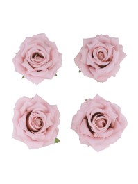 4 TETES DE ROSE ROSE PASTEL DIA 9.5CM X 5.5CM