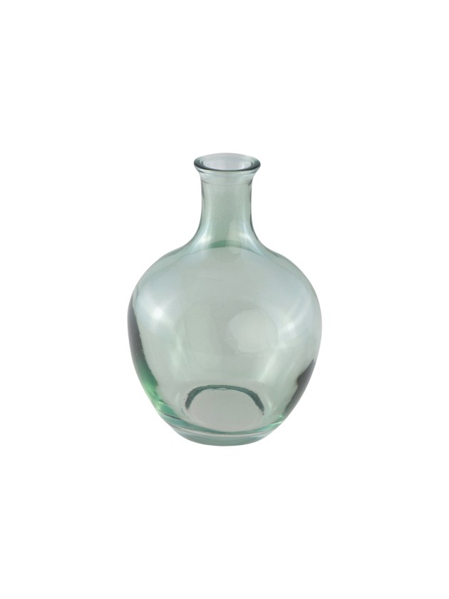 MINI VASE JEANNETTE VERRE VERT SAUGE DIA 7.5CM X 11CM