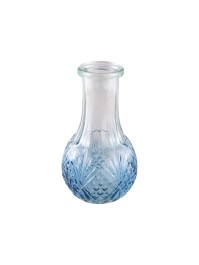 VASE GLAS ALBERTINE DEGRADE BLAU DIA 7.8CM X 13.6CM