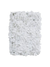 PANNEAU FLORAL FLEURS HORTENSIA BLANC 60CM X 40CM X 5CM