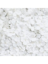 PANNEAU FLORAL FLEURS HORTENSIA BLANC 60CM X 40CM X 5CM