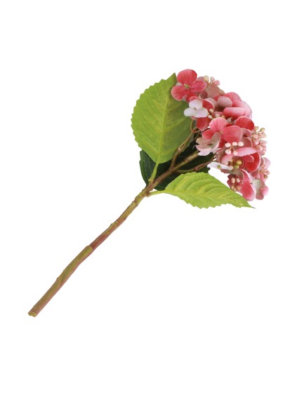 PINK HYDRANGEA STEM WITH BUD 35CM