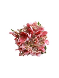 PINK HYDRANGEA STEM WITH BUD 35CM