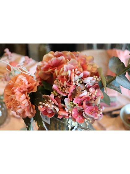 STIEL HORTENSIE BOURGEONS ROSA 35CM