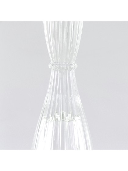 GLASS TAPER CANDLE HOLDER BALLERINA DIA 6.5CM X 20CM
