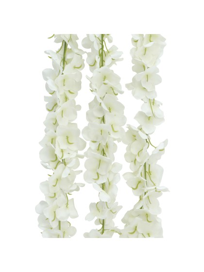 BRANCHE FLEURS HORTENSIA BLANCHES 170CM X 20CM X 5CM