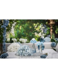 LIGHT BLUE HYDRANGEA HEAD DIA 20CM X 11CM