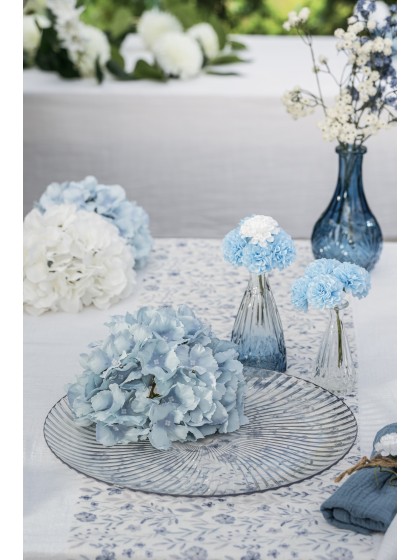 LIGHT BLUE HYDRANGEA HEAD DIA 20CM X 11CM