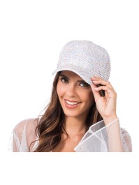 WHITE DIAMOND CAP ONE SIZE