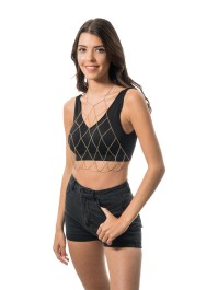 BIJOU DE CORPS FORME LOSANGE OR TU TU