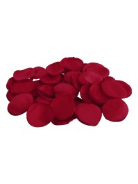 BAG OF 400 RED SATIN ROSE PETALS ENV 3CM X 4CM