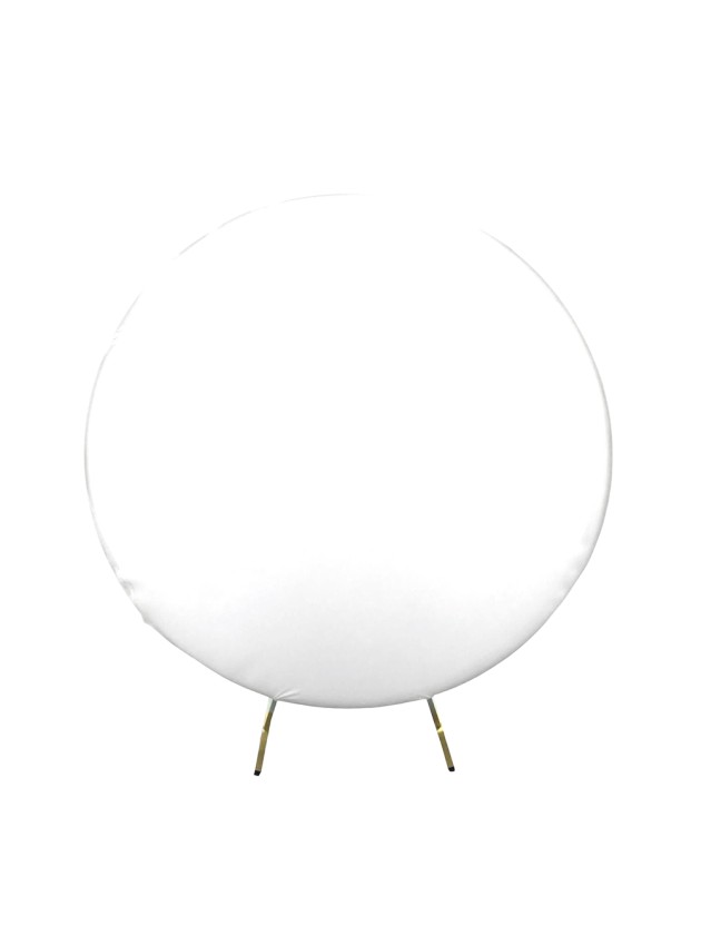 WHITE BACKGROUND COVER FOR ROUND ARCH DIA 2M