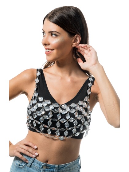 TOP FESTIVAL DIAMANTEN TRANSPARENT Einheitsgröße