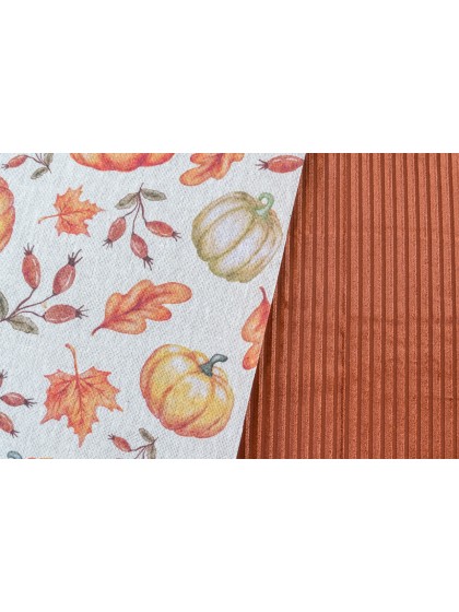TISCHLÄUFER STOFF VINTAGE HERBST 28CM X 3M