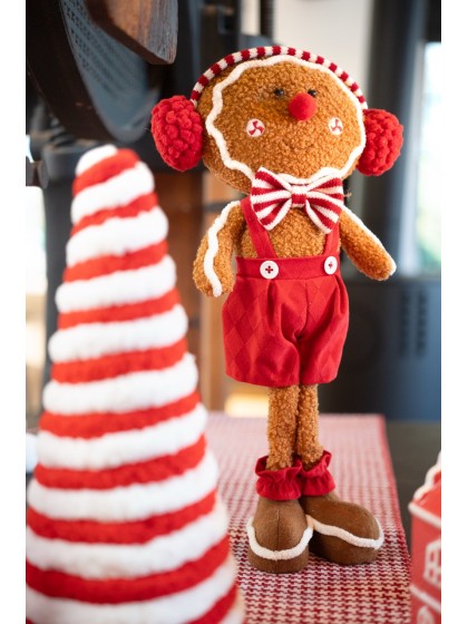 LEBKUCHEN GINGER CANDY STRIPES 2 ASSORTIS 20CM X 10CM X 41CM