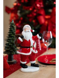 RESIN SANTA WITH SACK 18CM X 14CM X 30CM
