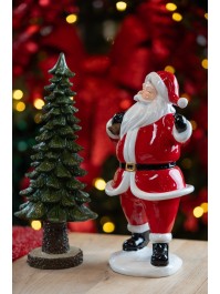 WEIHNACHTSMANN KUNSTHARZ MIT SA HOTTE 18CM X 14CM X 30CM