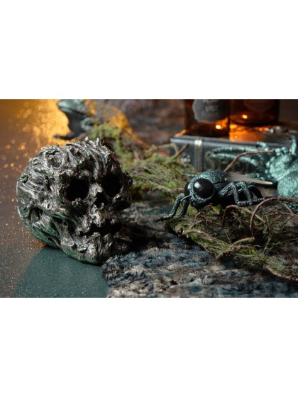 POLYRESIN FOREST SKULL 14CM X 10CM X 11.5CM