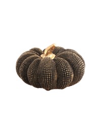 CITROUILLE TEXTUREE BRONZE ANTIQUE DIA 19.5CM X 11CM
