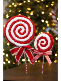 LUTSCHER KUNSTFELL MIT BAND UND GLÖCKCHEN CANDY STRIPES 22CM X 4CM X 45CM