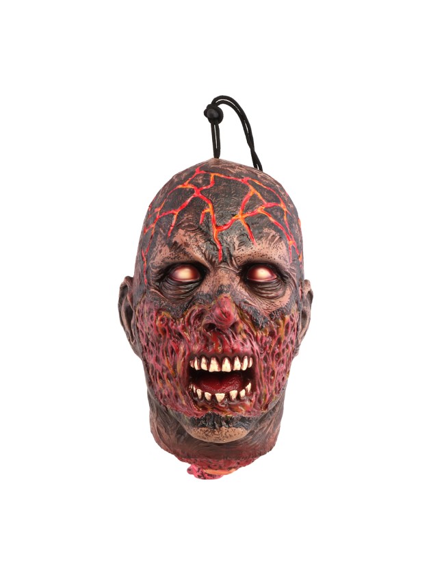 HÄNGEDEKO KOPF ARRACHEE ZOMBIE BRULE 18CM X 21CM X 30CM