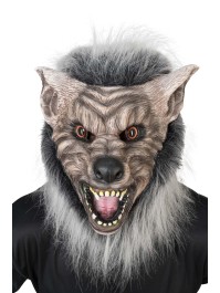 MASQUE LATEX LOUP GAROU 29CM X 32CM X 30CM