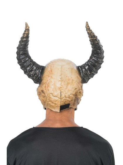 MASKE SCHAUM SKELETT DEMON BLUTVERSCHMIERT 37CM X 26CM X 53CM